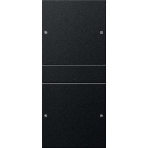 Gira Wippenset 2-v (1+1) System 55 zwart m(gel.)