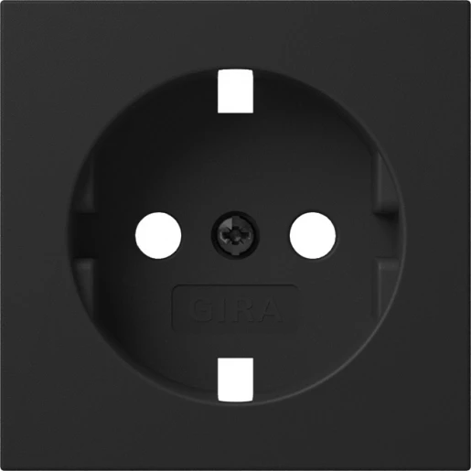 Gira System 55 afdekking wandcontactdoos ra system 55 zwart m 4920005