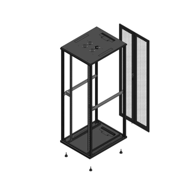 Gigamedia Vloer patchkast SP AR dubbel PER EX 19" 47HE 800x1000mm Zwart GGM 7047810SPPPDEX