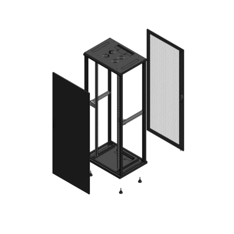 Gigamedia Vloer patchkast AV enkel TOL AR enkel PER EX 19" 42HE 800x600mm Zwart GGM 704286PTSPPSEX