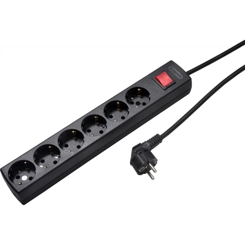 Martin Kaiser Contactdooscombinatie 6RA 16A IP20 snoer 1.5m 1033ZL/15W/SW