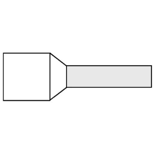 Klemko adereindhuls 0,75mm² 8mm Geïsoleerd Wit