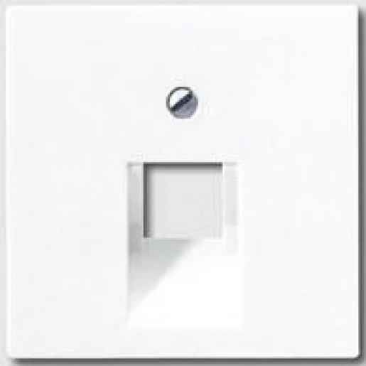 Jung A range centraalplaat a500 UAE/IAE 1 connector Zonder label aluminium A569-1PLUAAL