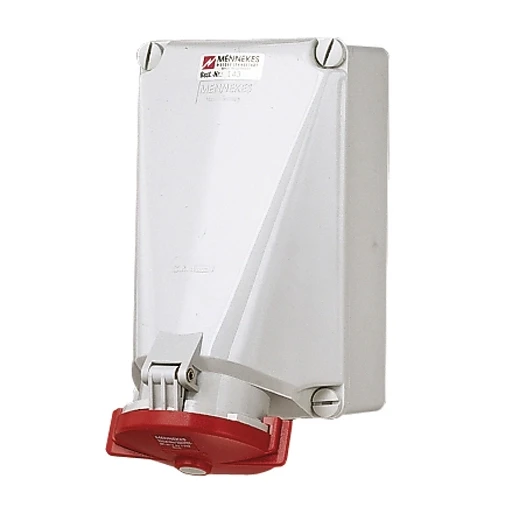 Mennekes Wandcontactdoos 125A 4P 6H 400V IP67