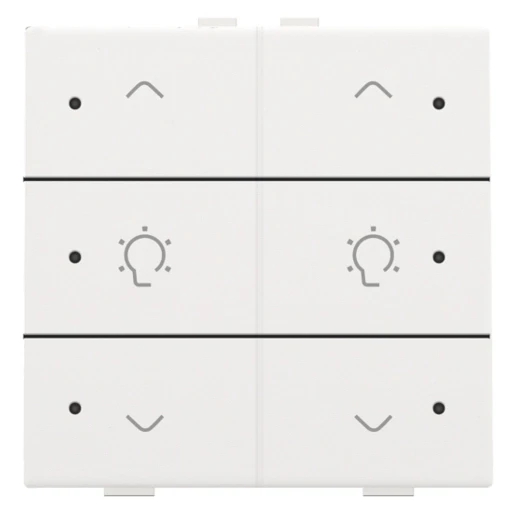 Niko Home Control Bediening dimming 6-voudig wit inbouw IP20 RAL 9016 154-52046