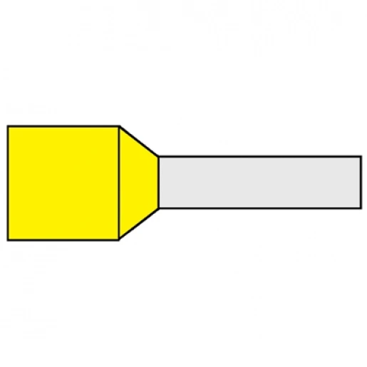 Klemko adereindhuls 70mm² 20mm Geïsoleerd Geel