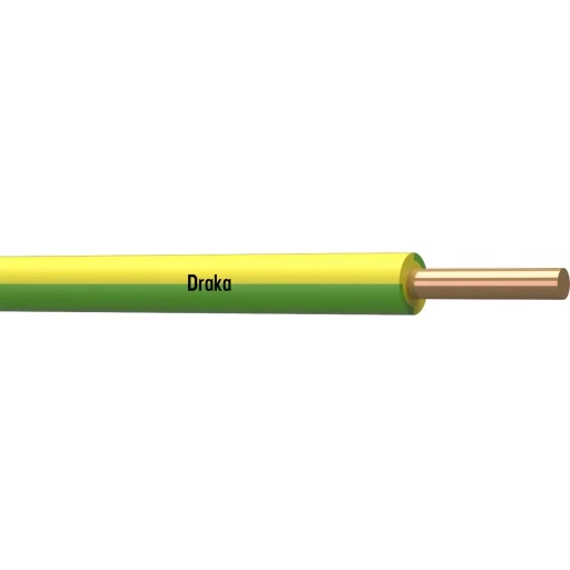 Draka VMD Montagedraad 1x1mm² PVC 90°C groen/geel 100M Doos 132763D3