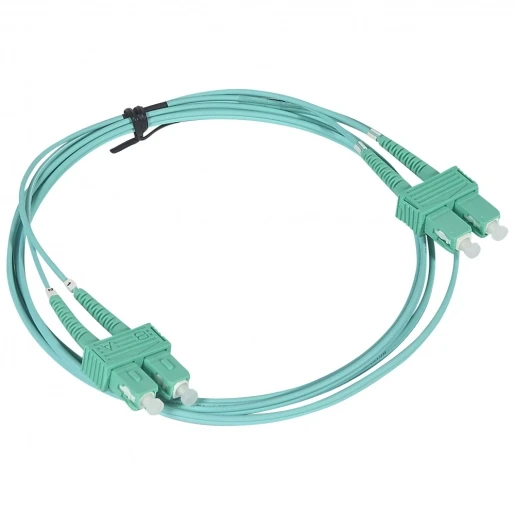 Legrand LCS3 Glasvezel patchkabel SC-duplex OM4 2m Turkoois 032631