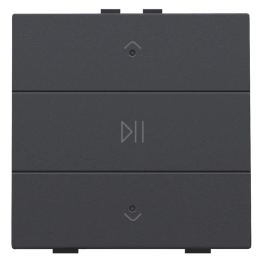 Niko Home Control Tastsensor bussysteem bediening audio 3-voudig antraciet inbouw IP20 122-52073
