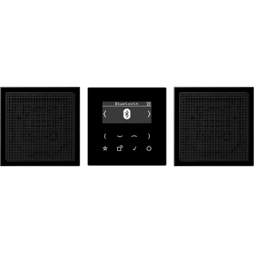 Jung LS range smartradio stereo + bluetooth ls990 DAB+ FM ontvanger zwart DABLS2BTSW