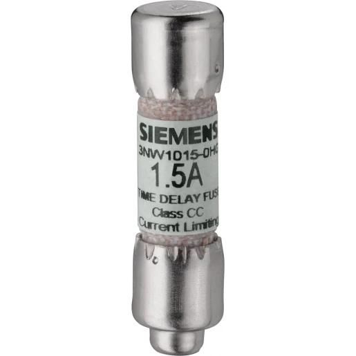 Siemens SENTRON CYLINDRICAL FUSE LINK CLASS CC 2.5 A TIME-LAG UN AC: 600 V RESPECT NATIONAL INSTALLATION RULES!
