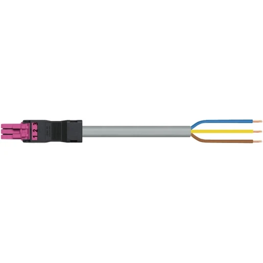 Wago SERIE 891 Patchkabel gebouwinstallatie 3p Contrastekker (female) Vrij kabeluiteinde 8000mm