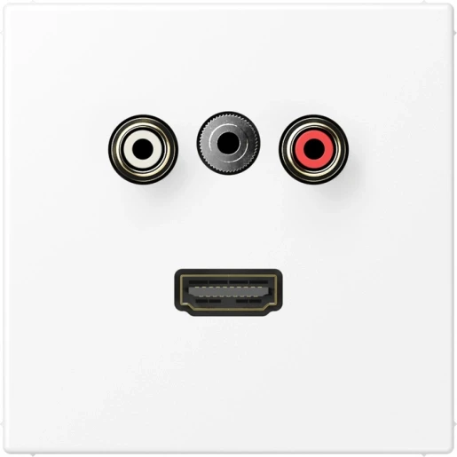 Jung LS range afdekking ls990 matwit audio/jack/hdmi MALS1082WWM