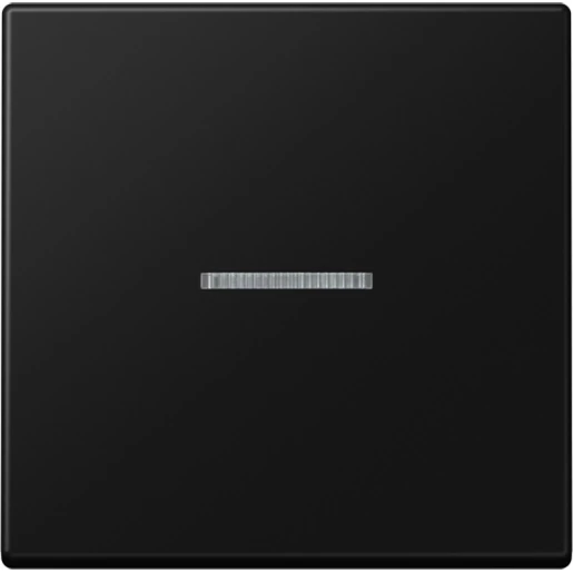 Jung A range home stuurafdekking a500 grafiet zwart enkelvoudig Mat zwart RAL 9005 BTA17101SWM