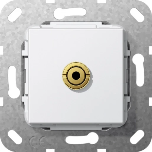 Gira Non-Design m-jack verloopkabel Jack plug Basiselement Zonder label 564903