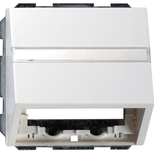 Gira F100 datakap draagring + tk Voor dataansluitkast Bedieningselement Met label wit 0870112