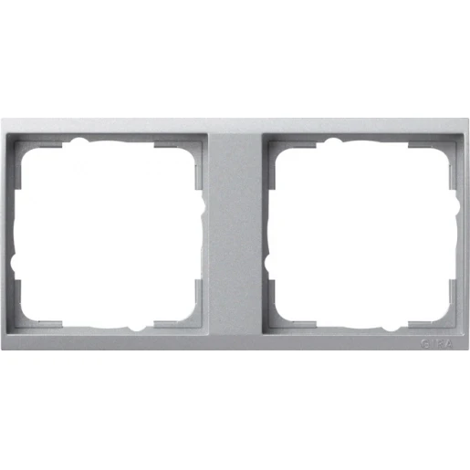 Gira Event tussenring 2-v aluminium helder 1462726