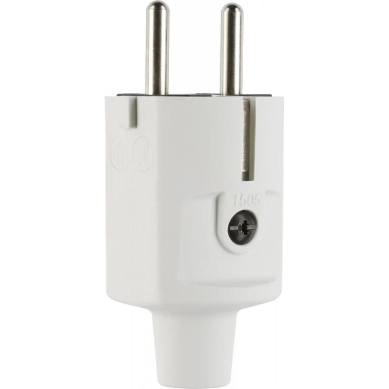 ABL Compact stekker SCHUKO & Frans/Belgisch TPE grijs IP20