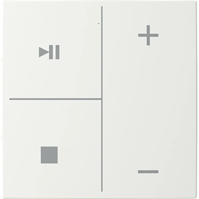 ABB Busch-Jaeger cpl v 4v knop muziek symbool B-alpinwit