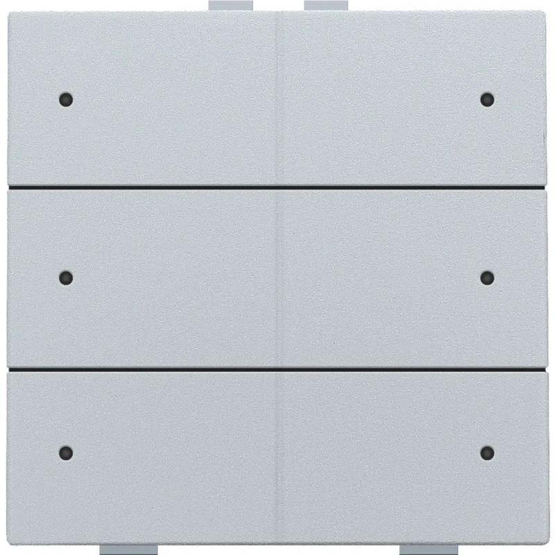 Niko Drukknop met led en comfortsensoren Home Control 6-voudig inbouw 121-52206