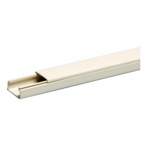 Attema Z25 kabelkoker 2000x25x13mm PVC Bodemperforatie met deksel wit RAL 1013 AT9010