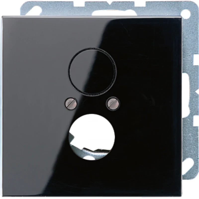 Jung LS range centraalplaat ls990 bnc-contactdozen ls990 Luidsprekeraansluiting 2 connectoren Zonder label zwart LS962SW