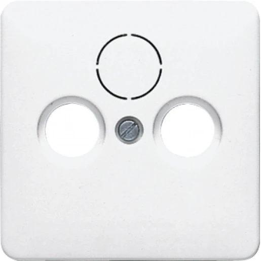 Jung CD range centraalplaat cd500 Satelliet 1 connector MetaalZonder label platina CD561SATPT