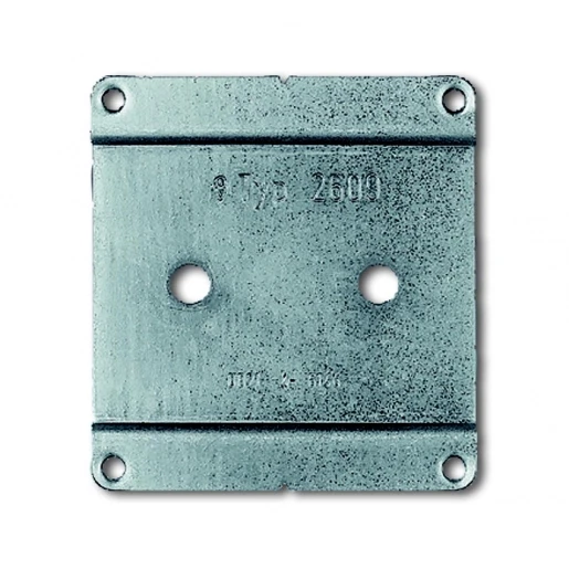 ABB Busch-Jaeger bodemplaat schakelmateriaal 1716-0-0042 (wd wdi ws wsi) 1-voudig Horizontaal en verticaal messing 2CKA001716A0042