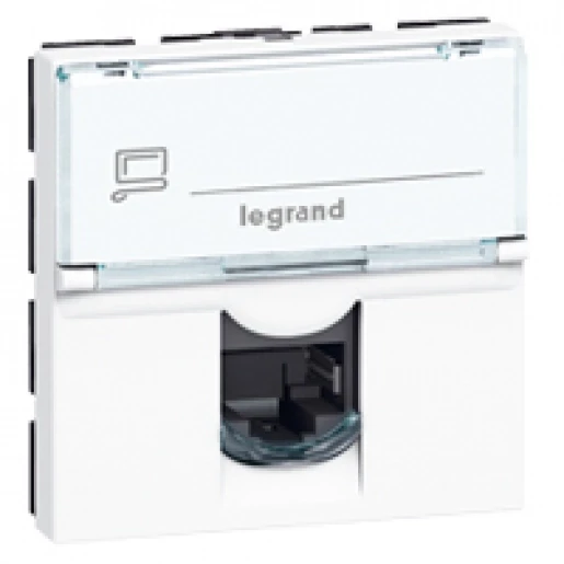 Legrand Mosaic connector cat6a stp rj45 2 modules breed wit