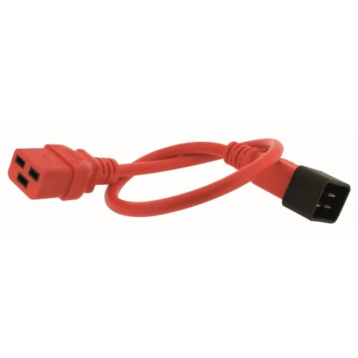 Gigamedia Power patchkabel c19/c20 2mtr rood