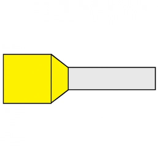 Klemko adereindhuls 70mm² 27mm Geïsoleerd Geel