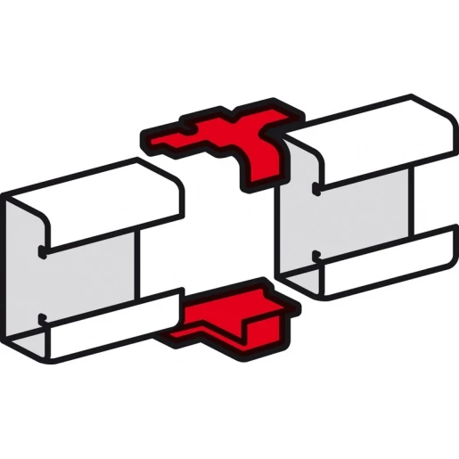 Legrand DLP Koppelset voor wandgoot zwart RAL 9017 075780