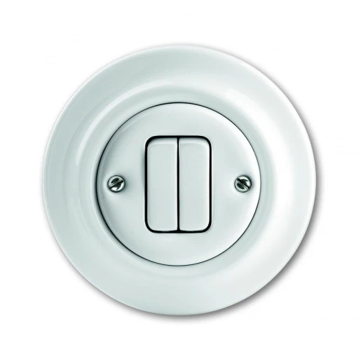 ABB Busch-Jaeger Decento Pulsdrukker inbouw Drukknop Glanzend wit RAL 9016 2CKA001413A1090