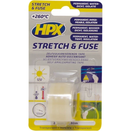 HPX zelfklevende tape 25mmx1,8m Silicoon