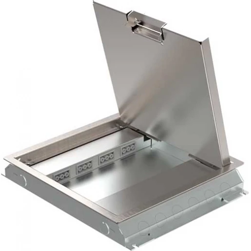 HPL VLOERDOOS INSTORT 32MM 4XCHASSIS 8XDATA RVS T15 KLAPDEKSEL