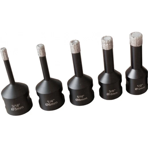 Mandrex DryXcut Drycut diamantboor set 6-delig 5mm tot 12mm 18006001