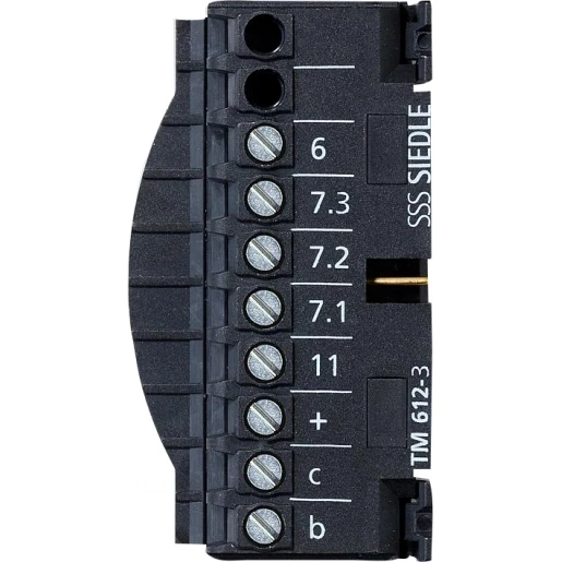 Siedle TM 612-3 klemmenblok zwart 210007298-00