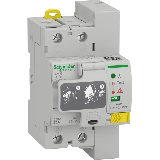 Schneider Electric Acti9 Aardlekschakelaar 2p 25A 0.03A type A A9CR4225