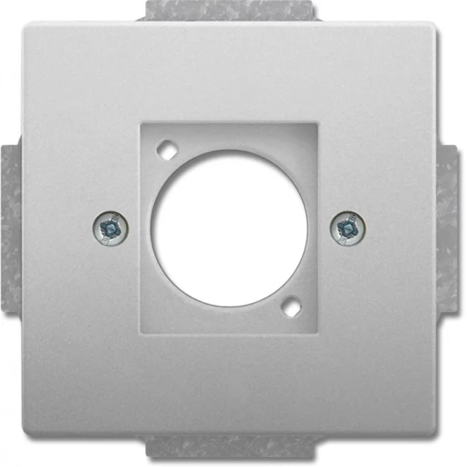 ABB Busch-Jaeger Centraalplaat Neutrik XLR Basiselement met centrale afdekplaat 1 connector Zonder label RVS 2CKA001724A4403