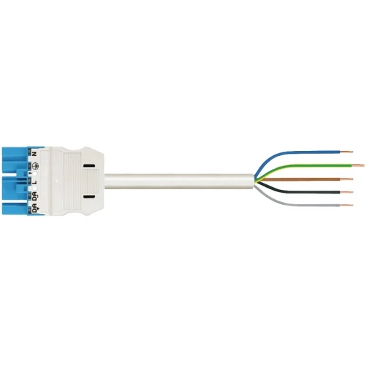 Wago SERIE 771 Patchkabel gebouwinstallatie 5p Stekker Vrij kabeluiteinde 8000mm