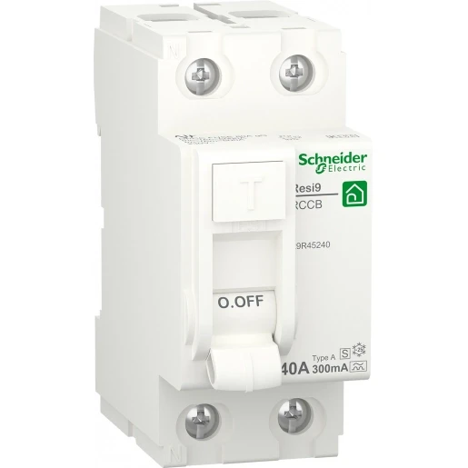 Schneider Electric RESI 9 Aardlekschakelaar 2p 40A 0.3A type A R9R45240