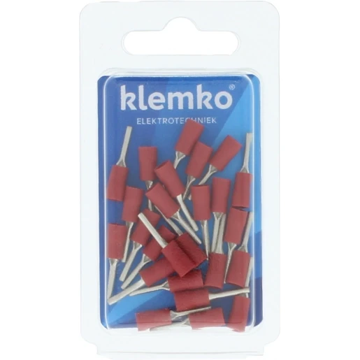 Klemko Blister verpakte Geïsoleerde Pensteker 9,5mm voor draad 0,5-1,5mm2