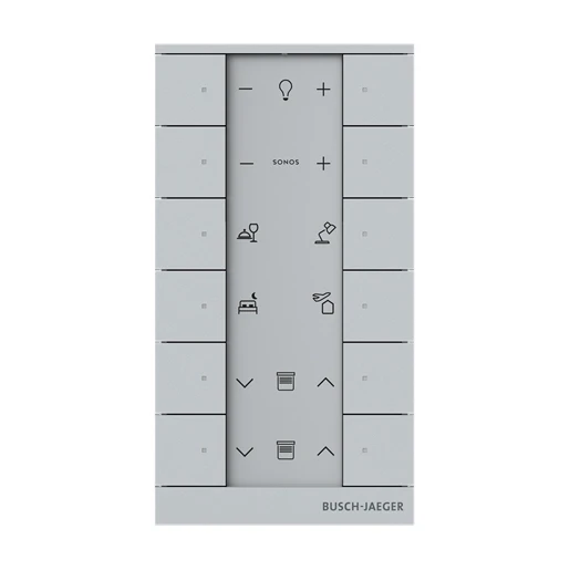 ABB Busch-Jaeger F@home Tenton Bedieningselement aluminium IP20 RAL 9006 2CKA006220A0881