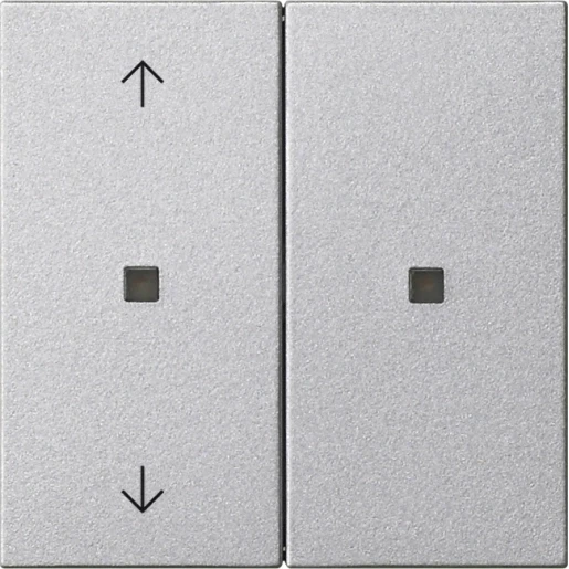 Gira KNX RF bed.el.-op.st. 2-v pijlen System 55 kl.alum.