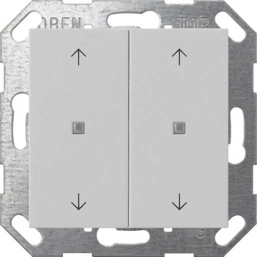 Gira KNX drukc. wip 2-v pijlen System 55 grijs m