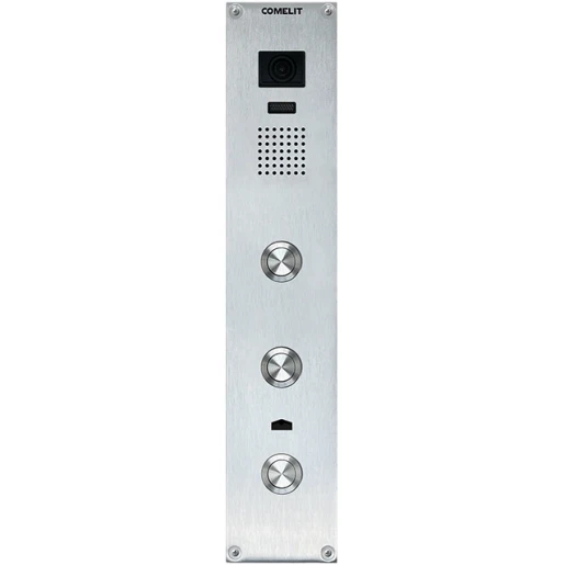Comelit Adam Video deurstation 3 beltoetsen zilver IP54 Inbouw (stucwerk) AD2103