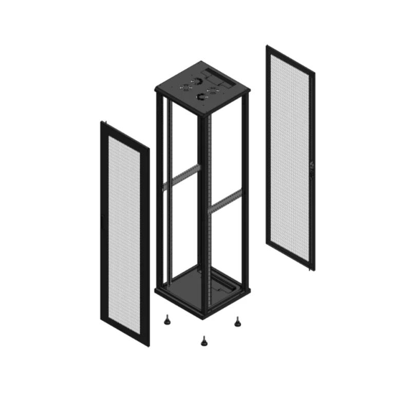 Gigamedia Vloer patchkast AV enkel PER AR enkel PER EX noi 19" 47HE 600x600mm Zwart GGM 704766PPSPPSEX