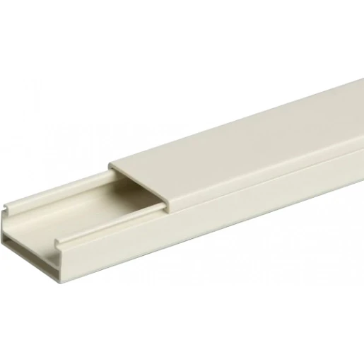 Attema P25 leidingkanaal 2000x25x13mm PVC Bodemperforatie met deksel wit RAL 9010 AT9262