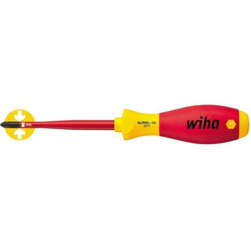 Wiha SoftFinish Electric slimFix Xeno Schroevendraaier 3271 SL/PH2x100