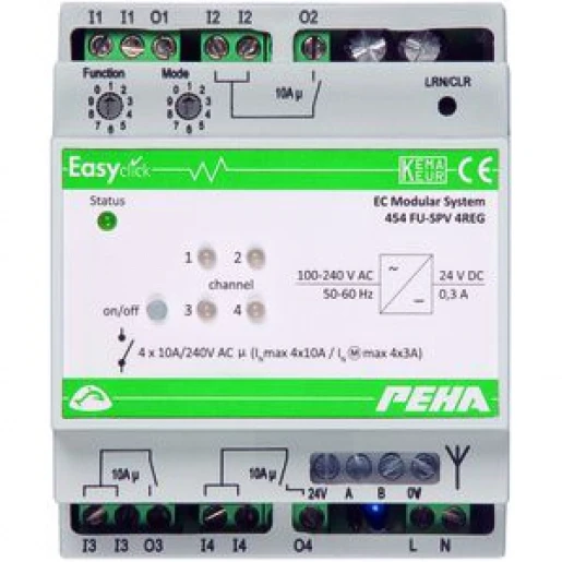 Peha Easyclick-module-schakelen met spv 4-kanaals 4 te